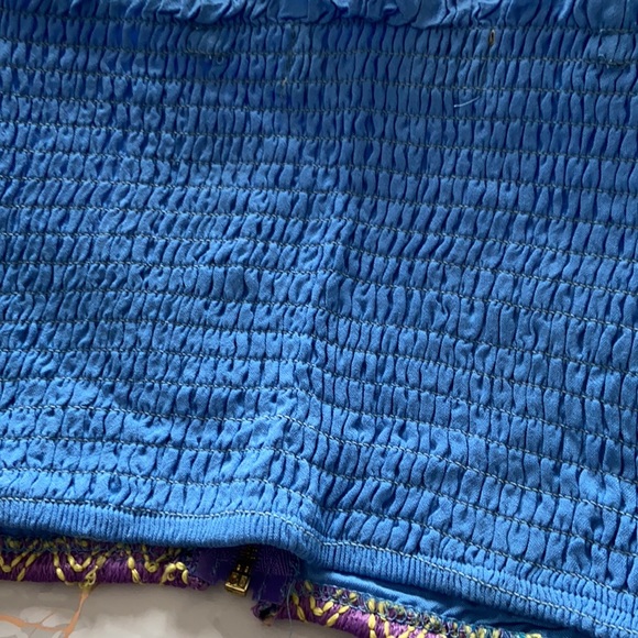 Reverse Neon Bohemian Patterned Bandeau Crop Tube Top - Picture 6 of 7